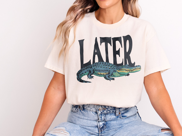 Later gator T-shirt | 50/50 Cotton Poly | UNISEX | T-shirt