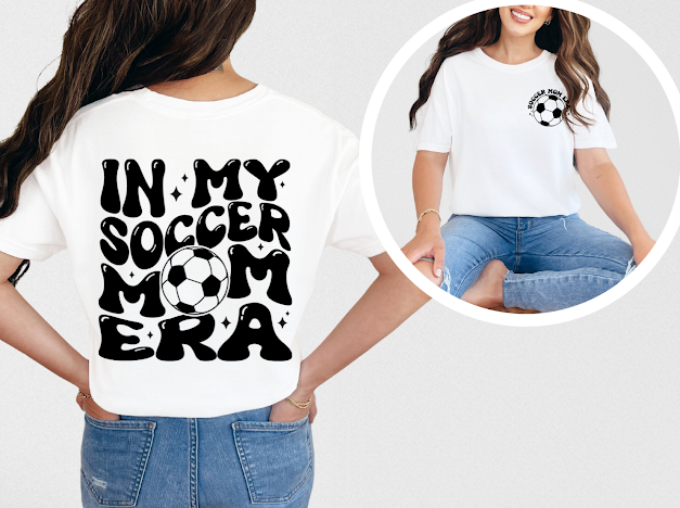 In my soccer mom era tshirt | 50/50 Cotton Poly | UNISEX | T-shirt