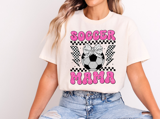 Soccer mama 🎀| 50/50 Cotton Poly | UNISEX | T-shirt