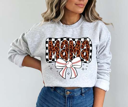 Baseball mama sweatshirt | 50/50 Cotton Poly | UNISEX | Sweatshirt