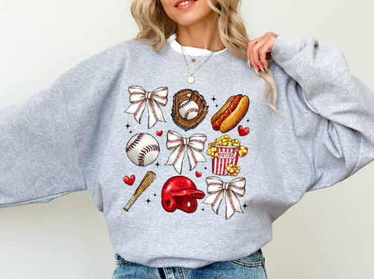 Baseball season sweatshirt | 50/50 Cotton Poly | UNISEX | T-shirt