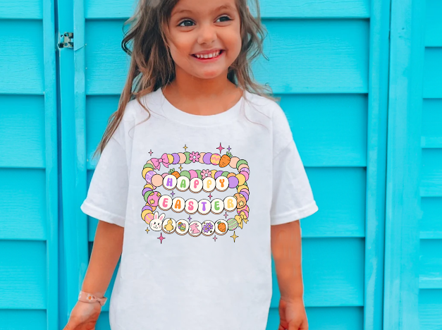 Girls Easter shirt | 50/50 Cotton Poly | UNISEX | T-shirt