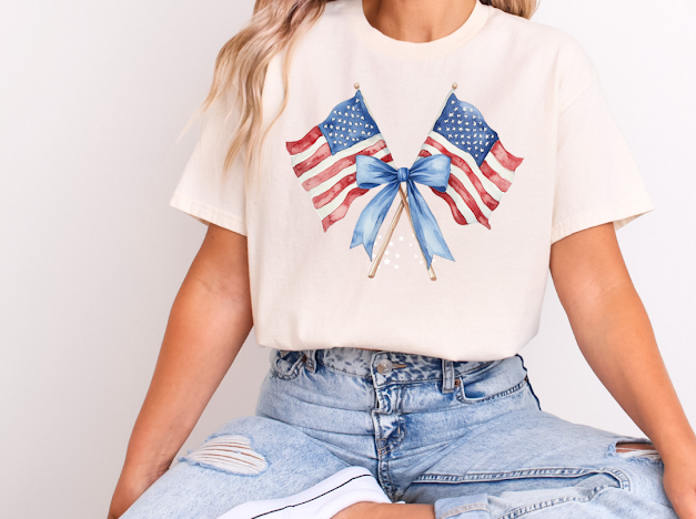 American flag Fourth of July T-shirt | 50/50 Cotton Poly | UNISEX | T-shirt