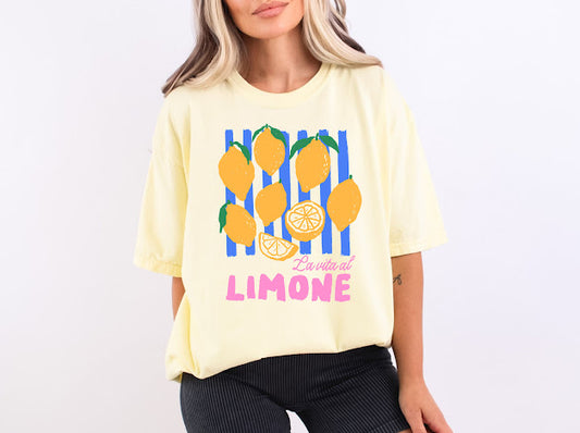Limone T-shirt 🍋| 50/50 Cotton Poly | UNISEX | T-shirt