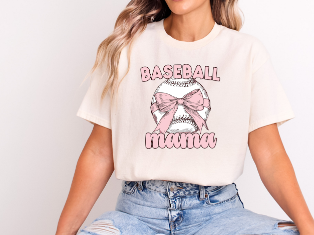 Baseball mama 🎀 | 50/50 Cotton Poly | UNISEX | T-shirt