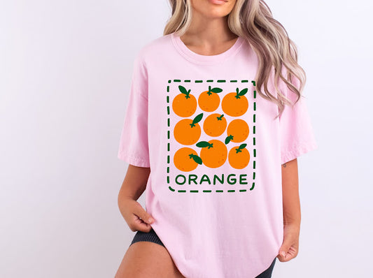 Orange T-shirt 🍊| 50/50 Cotton Poly | UNISEX | T-shirt