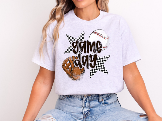 Baseball game day tshirt | 50/50 Cotton Poly | UNISEX | T-shirt