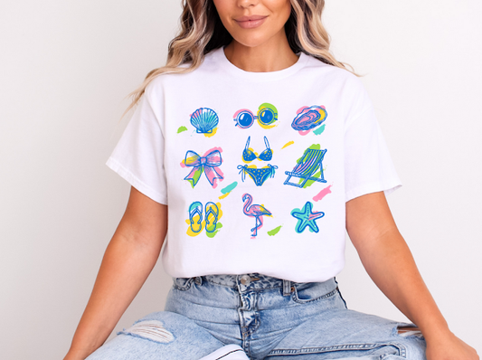 Beach T-shirt | 50/50 Cotton Poly | UNISEX | T-shirt