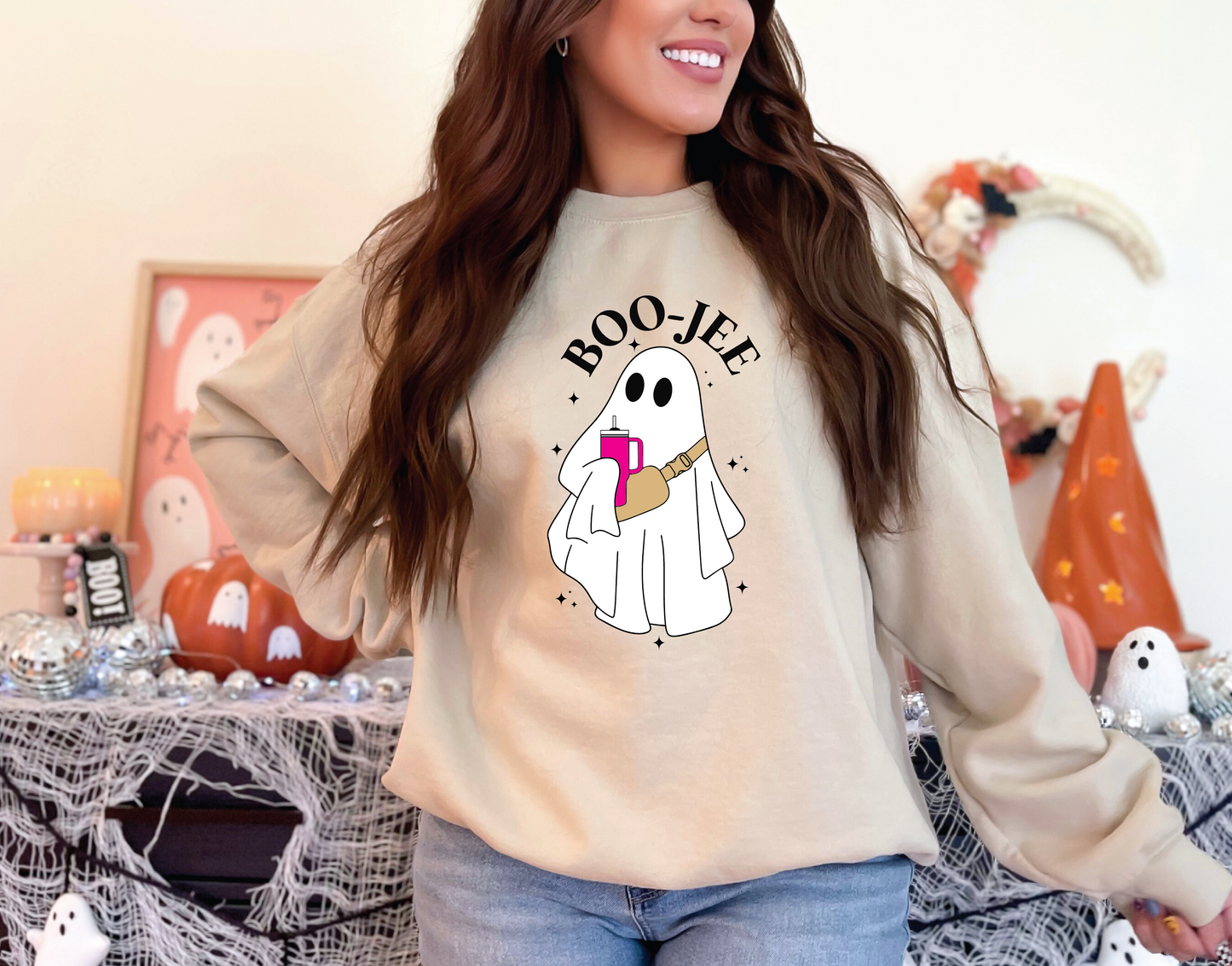 BOO-JEE Ghost | 50/50 Cotton Poly | UNISEX | SWEATSHIRT