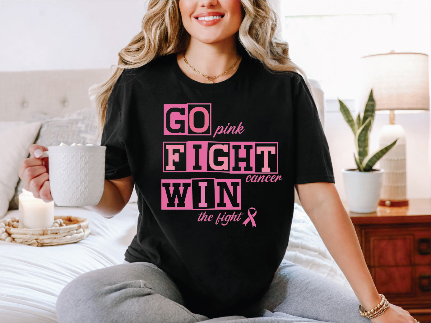 Breast Cancer Awareness | 50/50 Cotton Poly | UNISEX