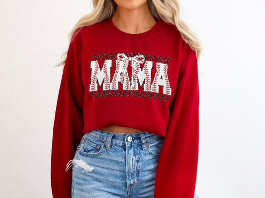 Baseball mama | 50/50 Cotton Poly | UNISEX | Sweatshirt