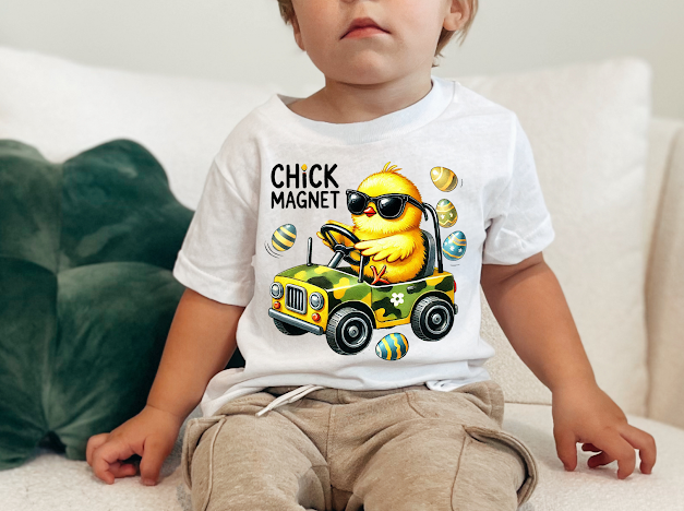 Chick magnetic kids Easter T-shirt | 50/50 Cotton Poly | UNISEX | T-shirt