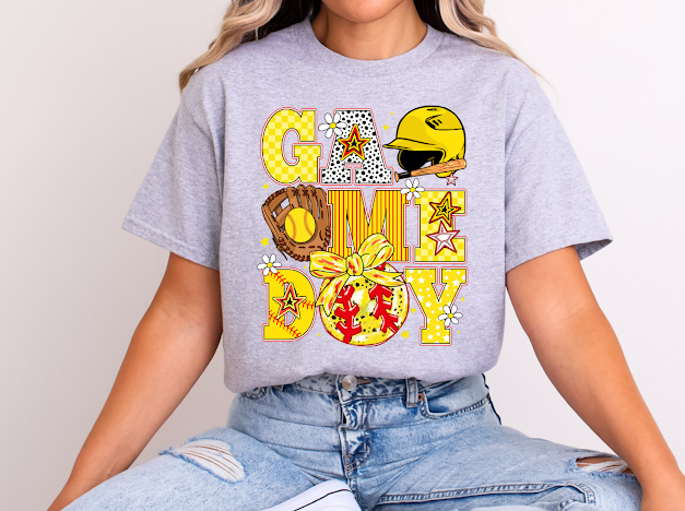 Softball game day | 50/50 Cotton Poly | UNISEX | T-shirt