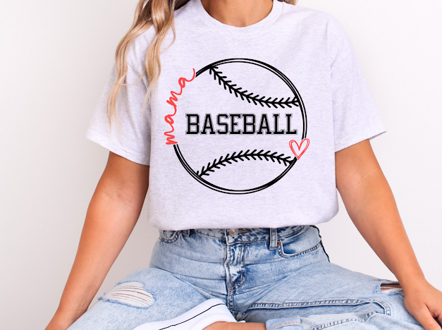 Baseball mama ❤️ | 50/50 Cotton Poly | UNISEX | T-shirt