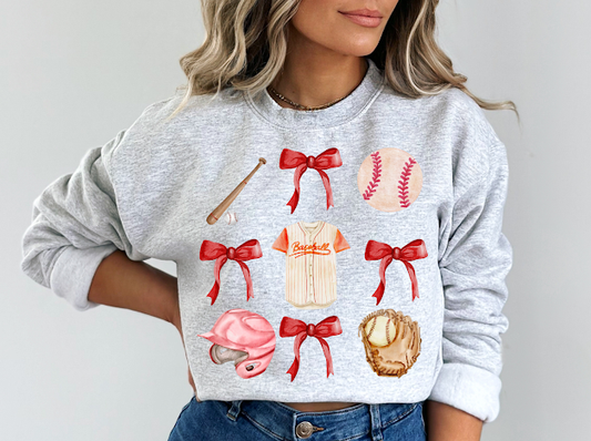 Baseball season sweatshirts | 50/50 Cotton Poly | UNISEX | Sweatshirt