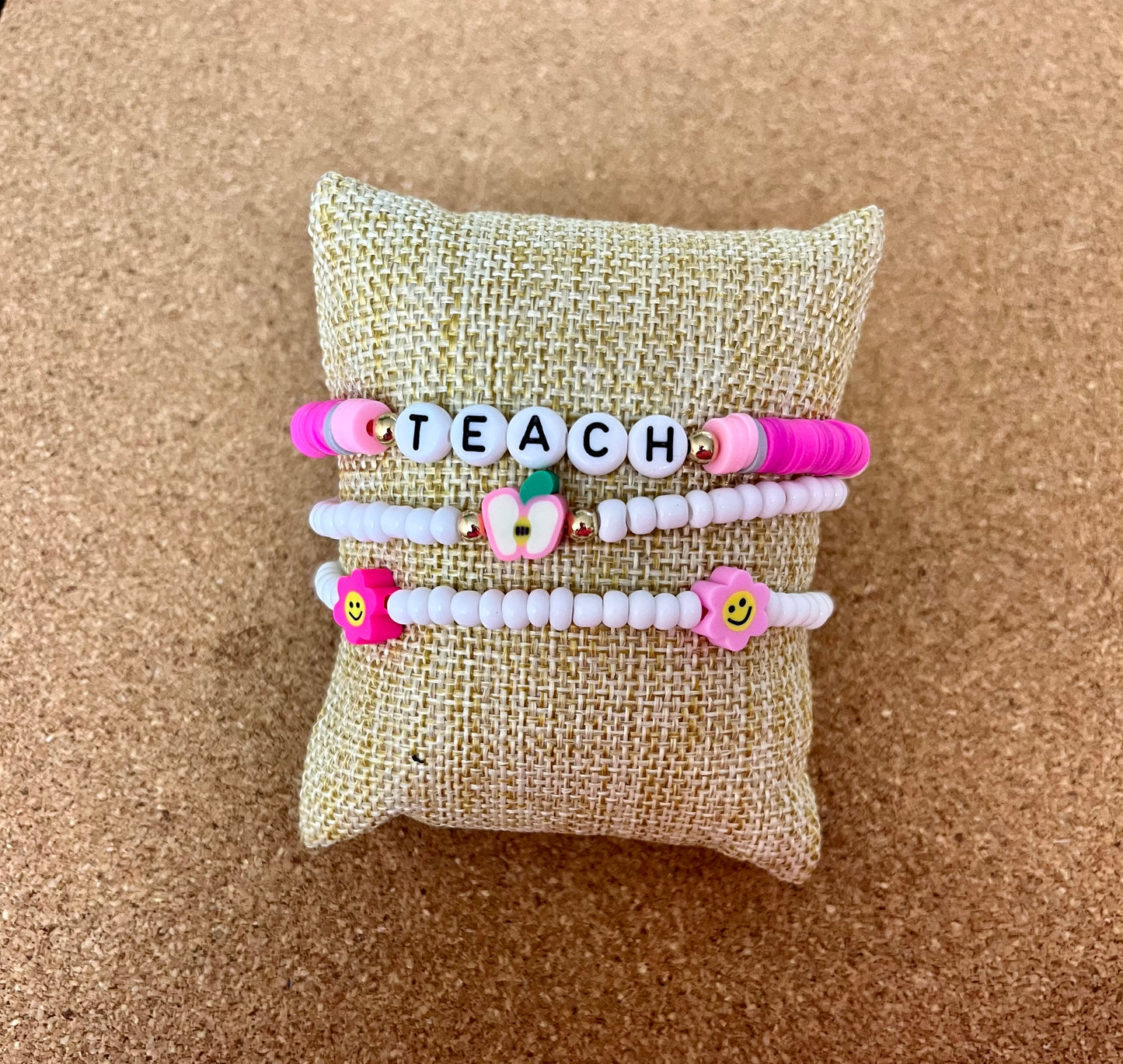 Pink Teacher | Bracelet Stack