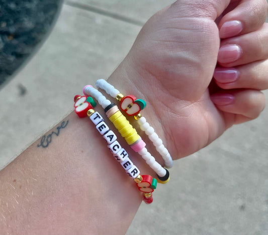 Teacher | Handmade | Beaded Bracelet