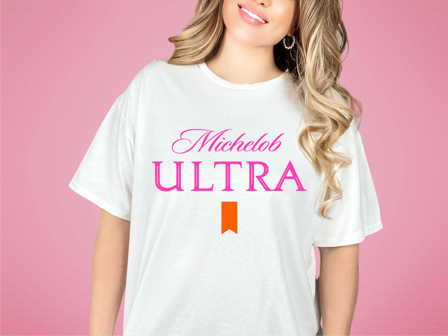 Michelob Ultra Peachy | 100% Cotton | UNISEX | T-shirt | Comfort Color