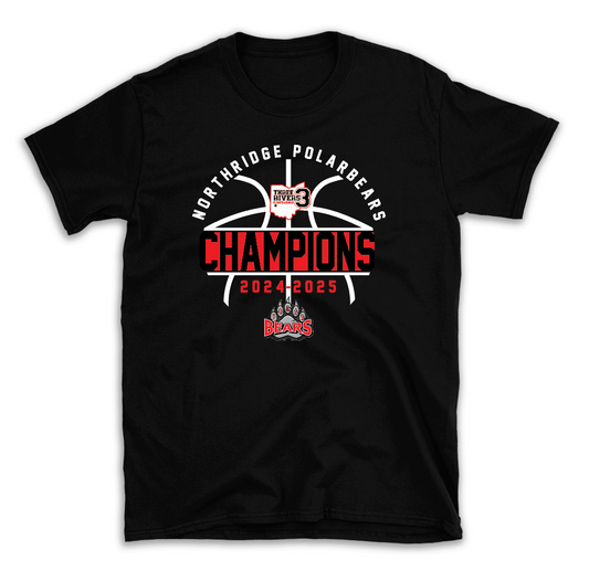 Northridge Basketball Champs 2025 | 50/50 Cotton Poly | UNISEX | T-shirt