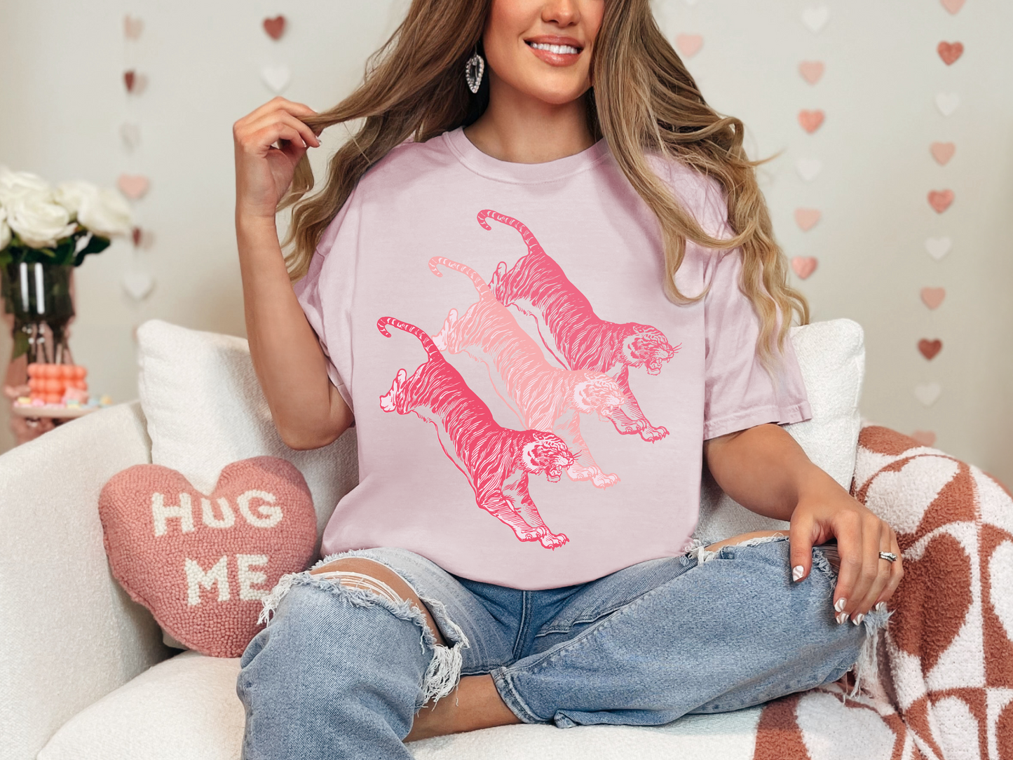 Pink Tigers | 50/50 Cotton Poly | UNISEX | Sweatshirt