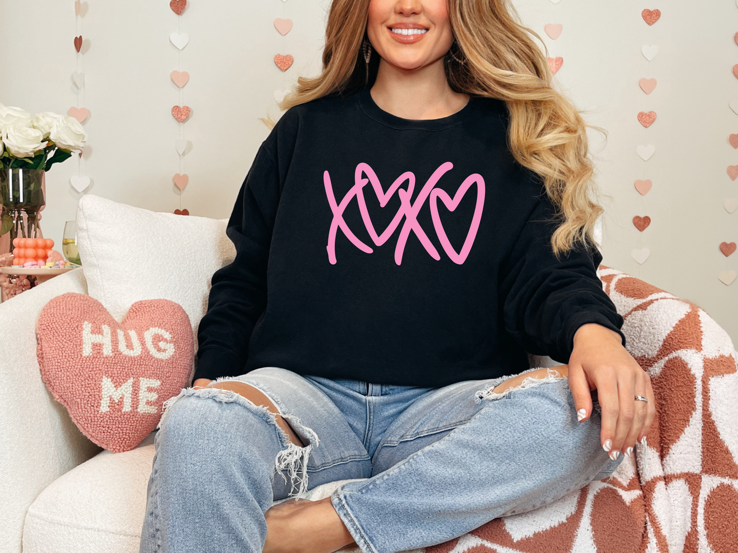 XOXO PUFF | 50/50 Cotton Poly | UNISEX | Sweatshirt