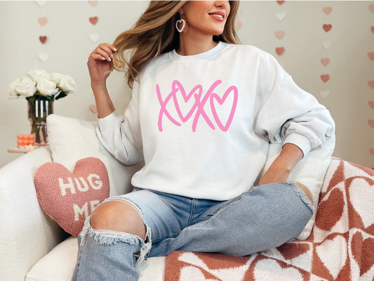 XOXO PUFF | 50/50 Cotton Poly | UNISEX | Sweatshirt