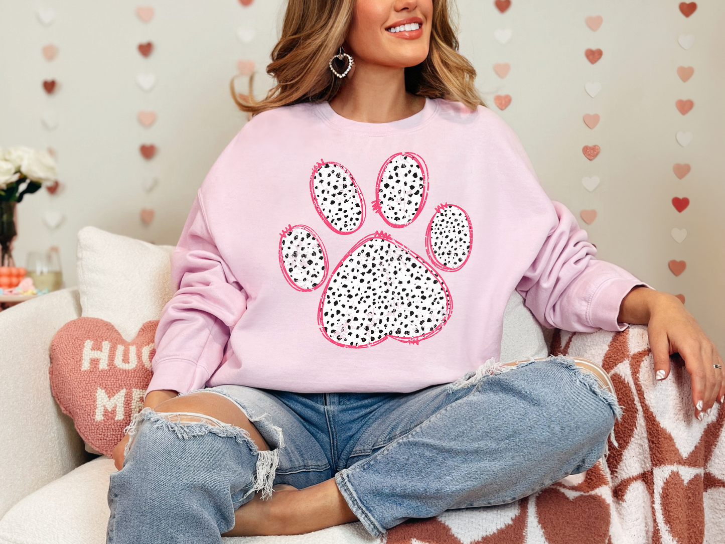 Dog Paw | 50/50 Cotton Poly | UNISEX | Sweatshirt