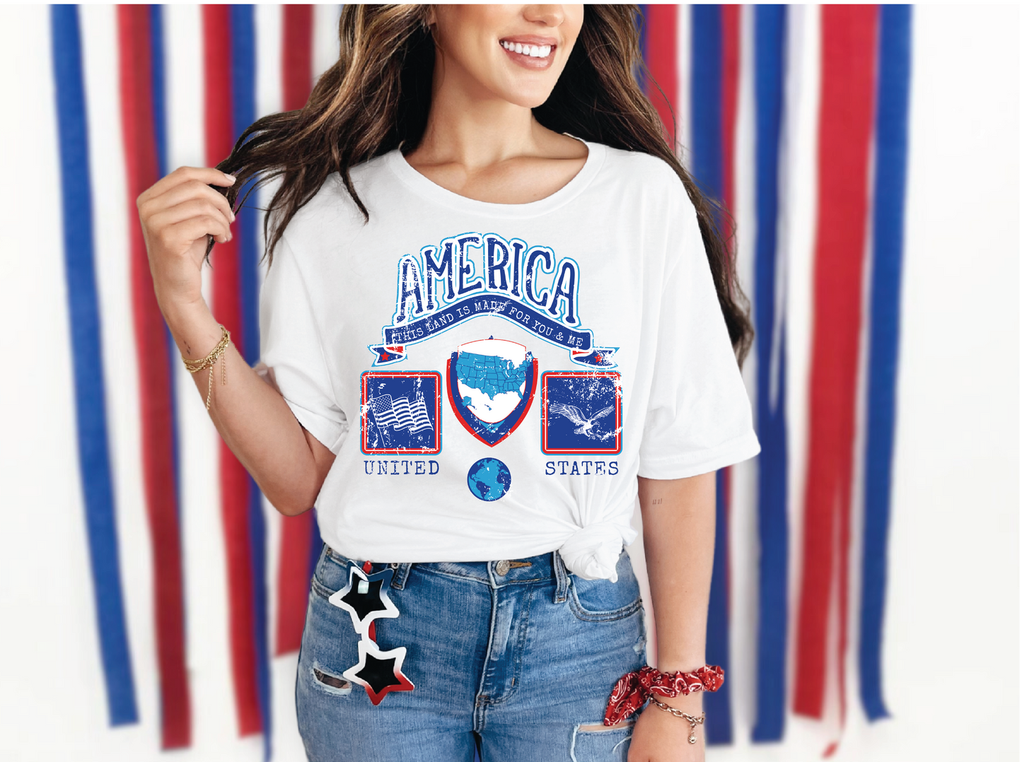 America | 50/50 Cotton Poly | UNISEX | T-shirt