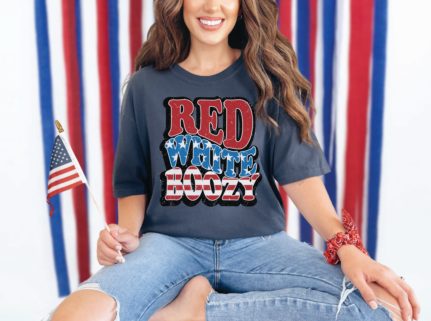 Red White and Boozy | 50/50 Cotton Poly | UNISEX | T-shirt