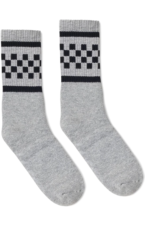 Checkered Crew Socks | Made in the USA