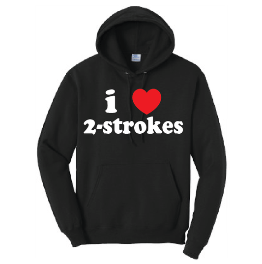 I heart 2-Strokes | Hoodie | 50/50 Cotton Poly | UNISEX