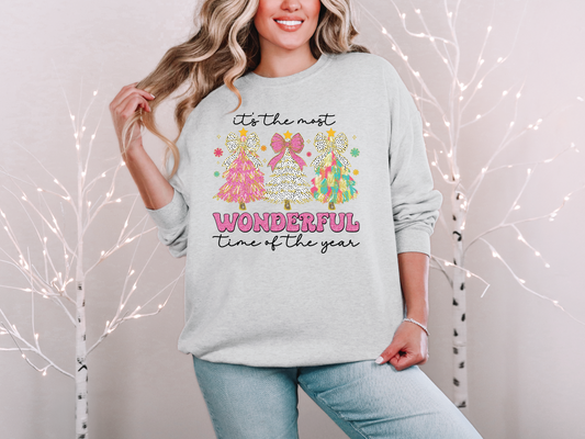 The most wonderful time of year crew neck | 50/50 Cotton Poly | UNISEX | Sweatshirt