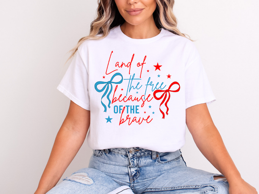Land of the free USA T-shirt | 50/50 Cotton Poly | UNISEX | T-shirt