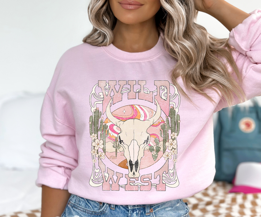 Wild West crew neck | 50/50 Cotton Poly | UNISEX | Sweatshirt