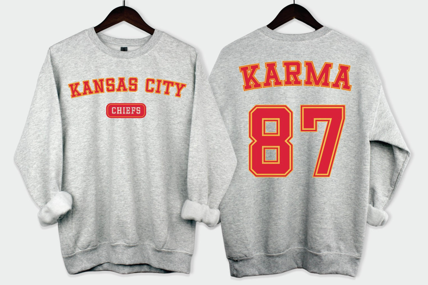 TAYLOR SWIFT CHIEFS KARMA | 50/50 Cotton Poly | UNISEX | Sweatshirt