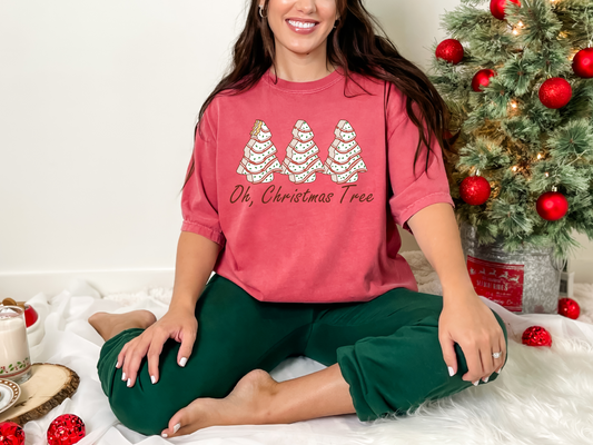 Oh Christmas Tree  | 100% Cotton | UNISEX | T-shirt | Comfort Color