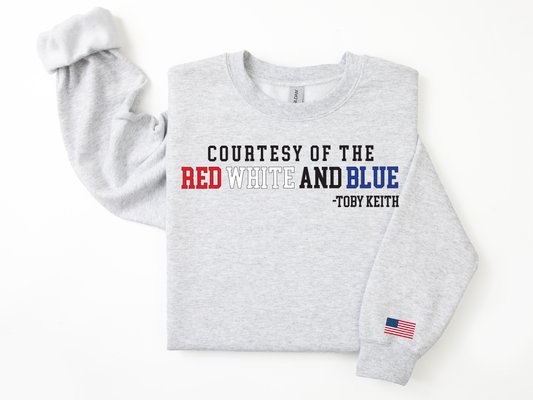Courtesy of the Red White and Blue | 50/50 Cotton Poly | UNISEX | T-shirt