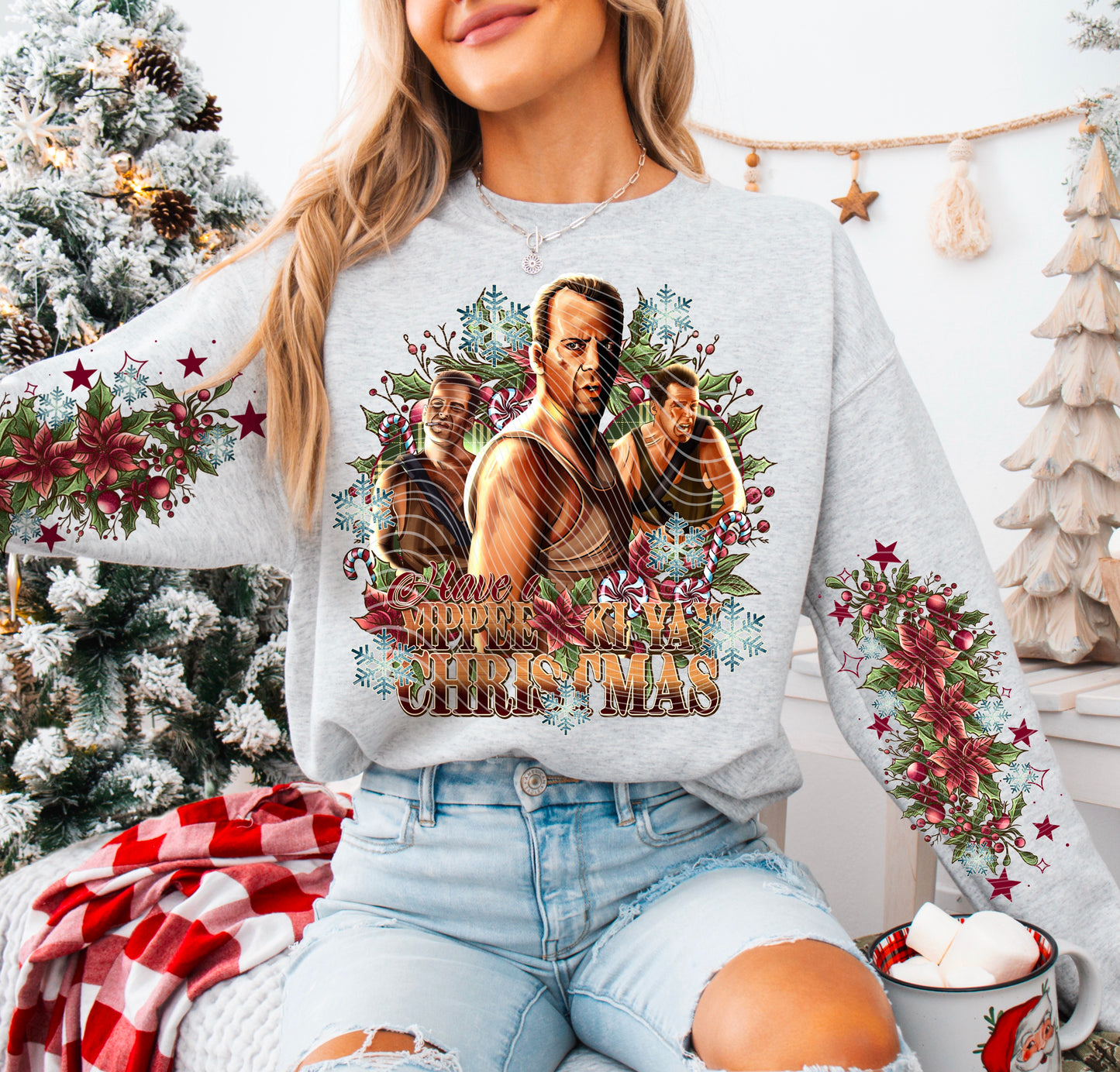 Die Hard is a Christmas Movie | 50/50 Cotton Poly | UNISEX | Sweatshirt