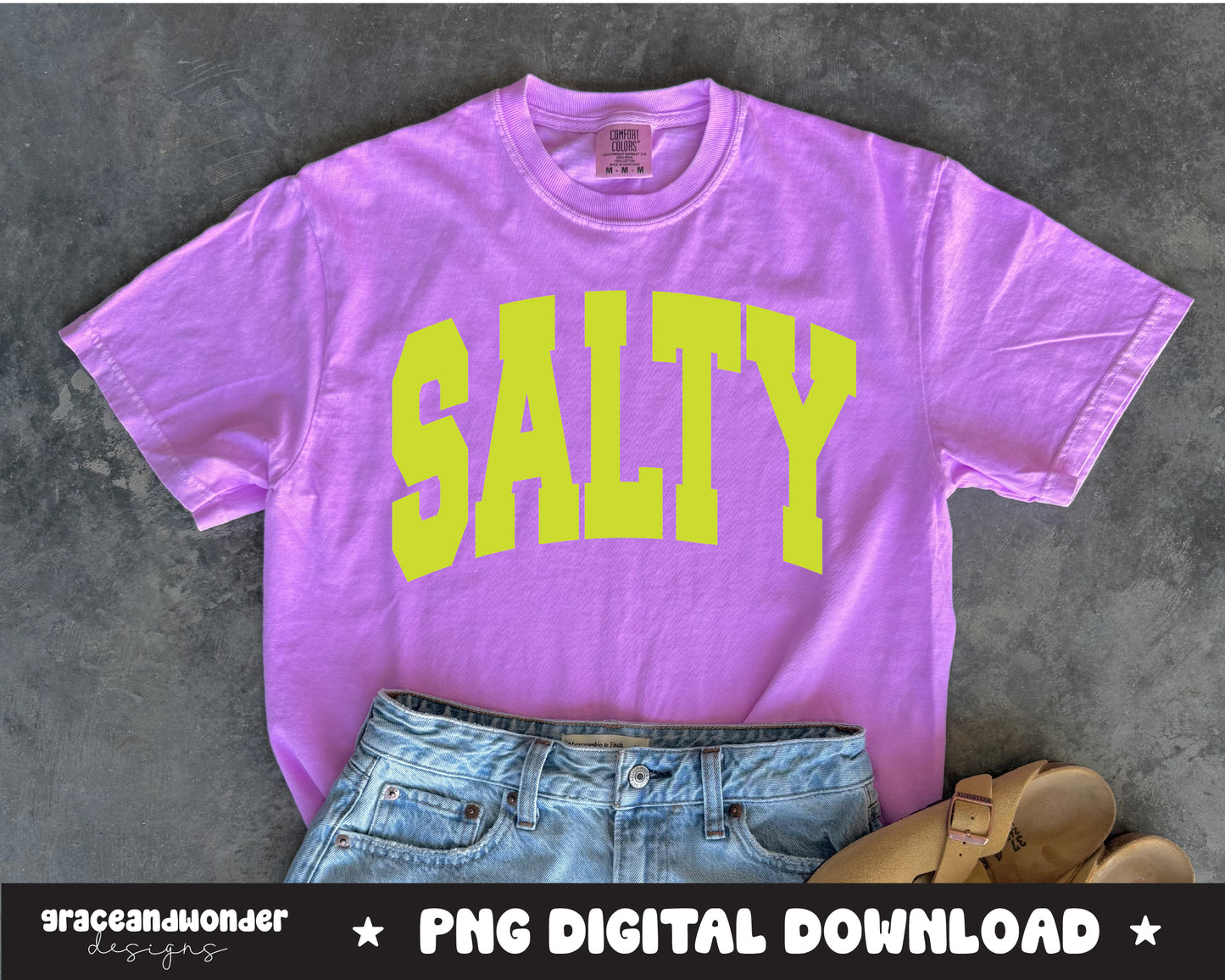 Salty | Comfort Color | Graphic Tee