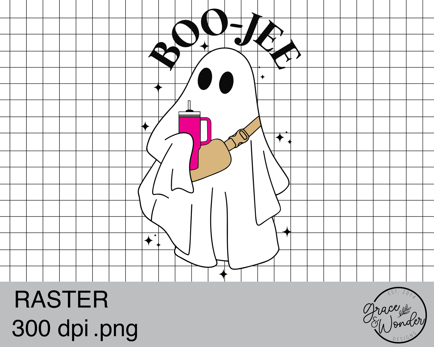 BOO-JEE GHOST | Digital Download | .PNG  | Sublimation Ready | Direct to Film Ready