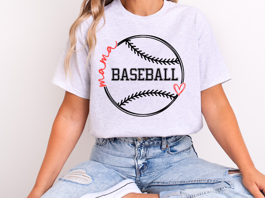 Baseball mama ❤️ | 50/50 Cotton Poly | UNISEX | T-shirt