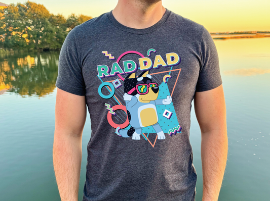 Rad Dad Bluey | 50/50 Cotton Poly | UNISEX | T-shirt