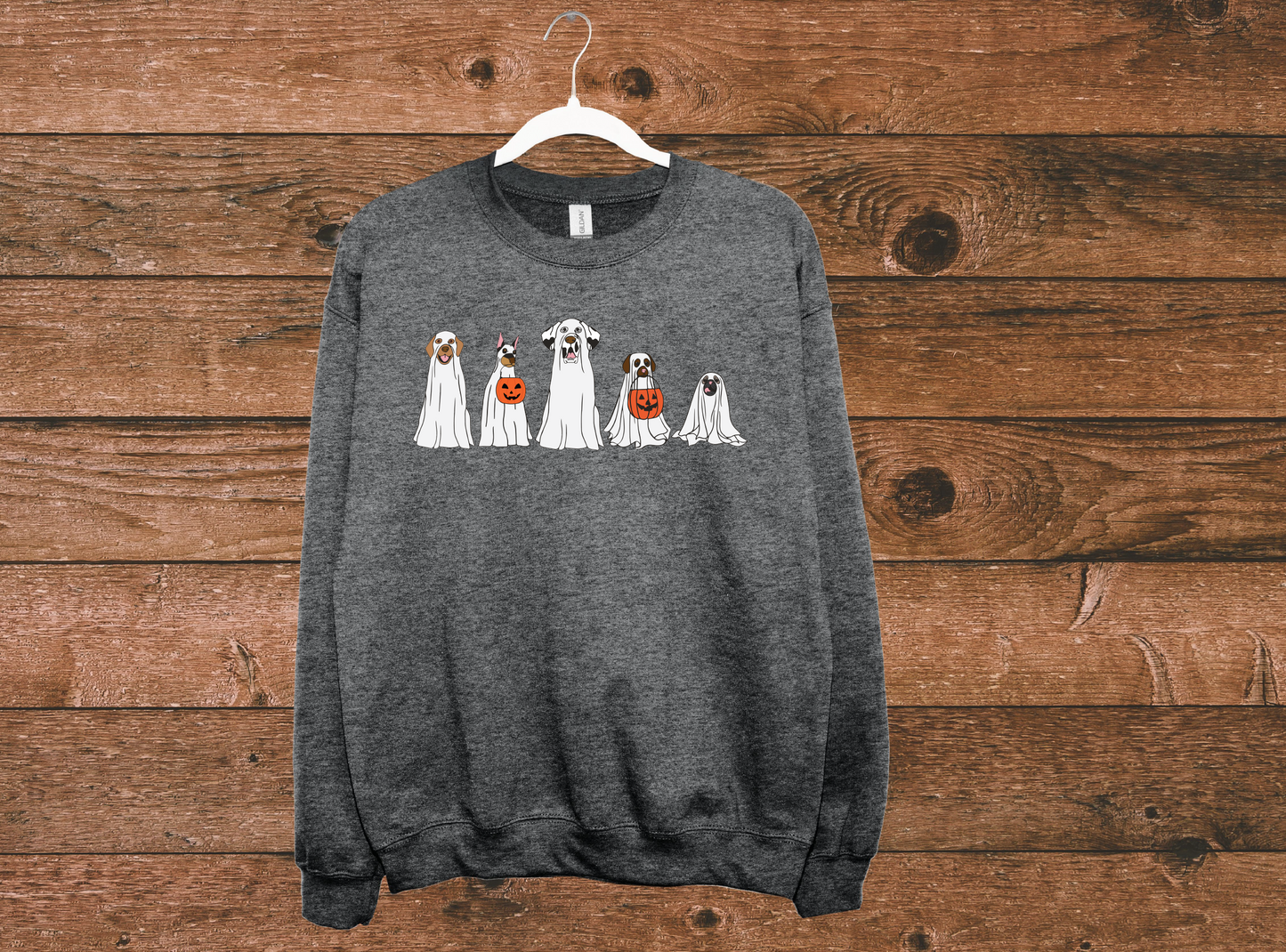 Ghost Dog Sweatshirt | 50/50 Cotton Poly | UNISEX