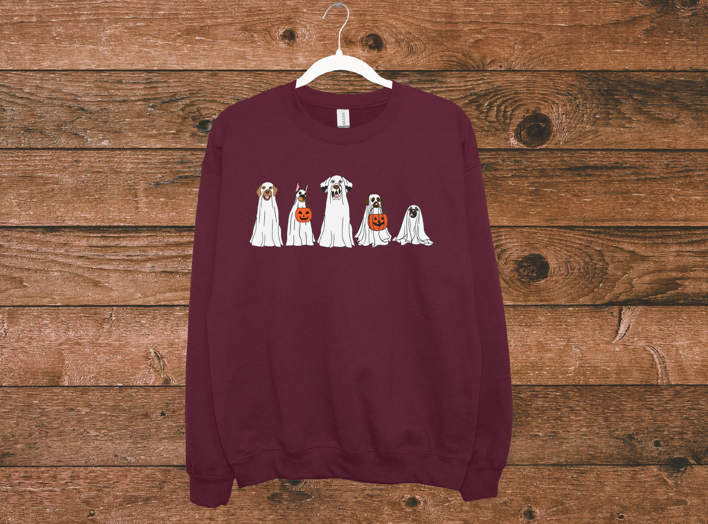 Ghost Dog Sweatshirt | 50/50 Cotton Poly | UNISEX