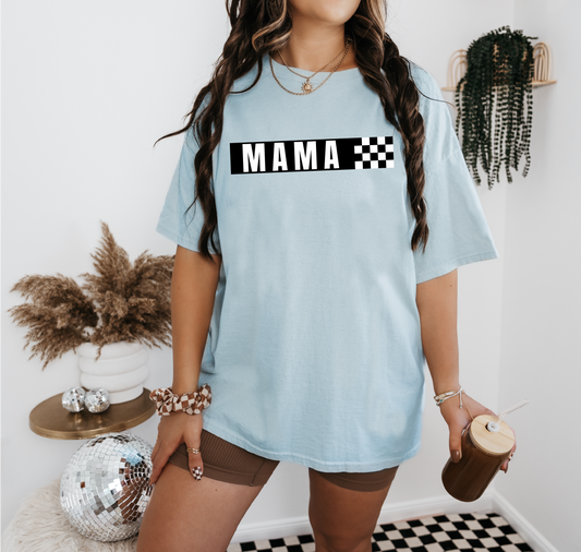 Mama Checkered | 50/50 Cotton Poly | UNISEX | T-shirt