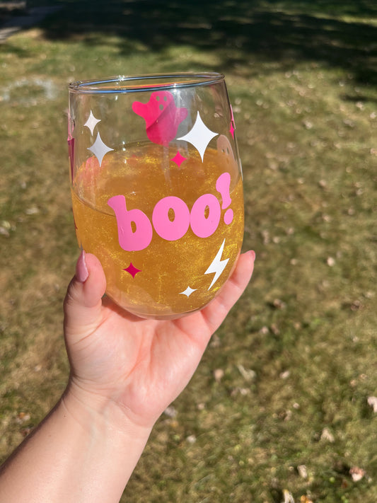 Spooky Wine Glass