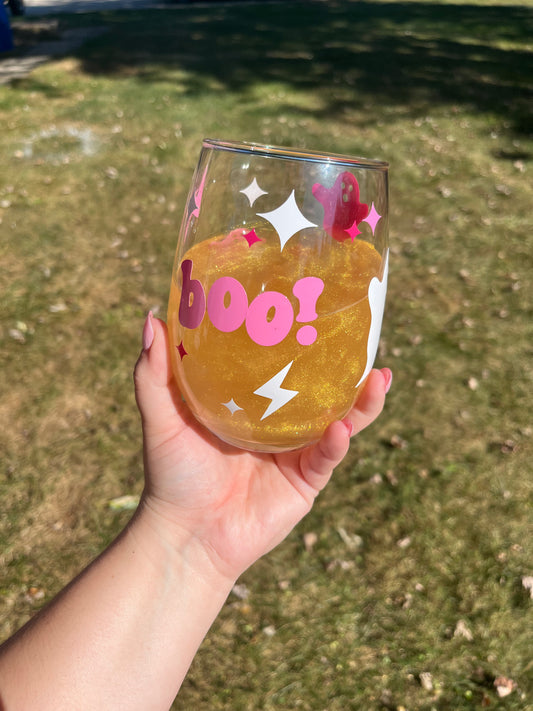 Spooky Wine Glass