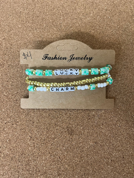 Lucky Charm | Bracelet Stack | St. Patty