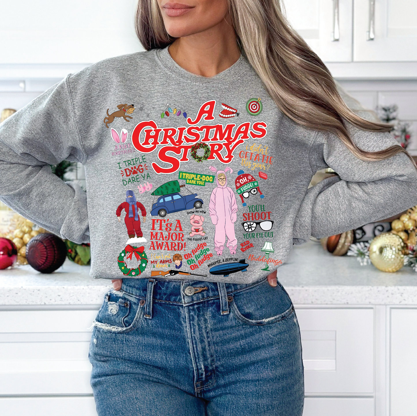 A Christmas story Sweatshirt | 50/50 Cotton Poly | UNISEX |