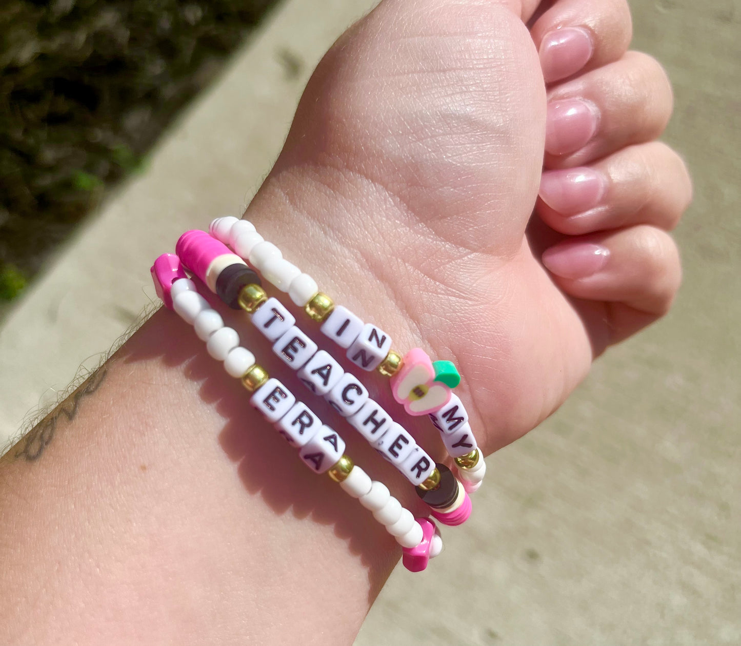 In my Teacher Era | Handmade | Beaded Bracelet